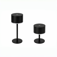 Lampe de table minimaliste moderne rechargeable, mini lampe de bureau LED sans fil pour salle à manger, chambre, hôtel et bar