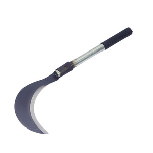 Sickle Long Handle All Steel Curved Blade For Farm Harvesting And Weeding Agricultural Tool Black Oxide Finish - Product Image 1