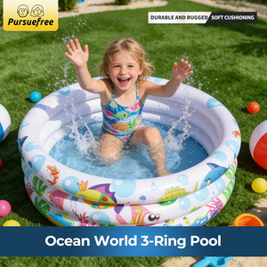 Piscine gonflable Pursuefree Ocean World à trois anneaux pour enfants, intérieur/extérieur, en PVC, YW51657 - Product Image 4