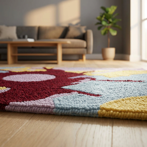 Alfombra de Lujo Lavable de Pelo Largo Hecha a Mano, Alfombras Abstractas Elegantes para Decoración del Hogar, Aptas para Mascotas, Ecológicas, Extra Gruesas - Product Image 3