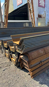 <span class=keywords><strong>Pile</strong></span> Sheet Tipe U Hot Rolled Efisien SY295 <span class=keywords><strong>S355JR</strong></span> Lebar 400mm Tebal 10mm Profil <span class=keywords><strong>Pile</strong></span> Baja untuk Infrastruktur - Product Image 5