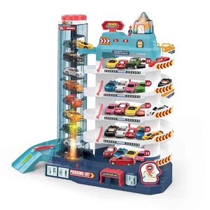 Juguete <span class=keywords><strong>de</strong></span> Construcción Multicapa para Niños, Estacionamiento Elevador, Garaje Eléctrico para Autos, Juguete <span class=keywords><strong>de</strong></span> Aventura Urbana - Product Image 4