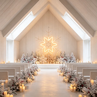 Support de centre de table doré scintillant avec colonne haut de gamme pour la décoration de festivals, les fêtes de Noël et une présentation époustouflante
