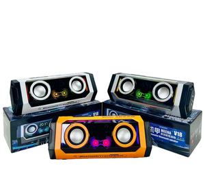 New Âm Thanh Không Dây Di Động LED Kép Loa Siêu Trầm RGB Đèn Chức Năng Đồng Hồ Âm Bass Nặng Ngoài Trời Loa Không Dây - Product Image 4