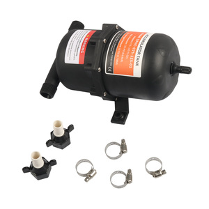 Réservoir d'accumulation 0,75L en plastique pour système d'eau de camping-car et caravane avec colliers de serrage et raccords - Product Image 3