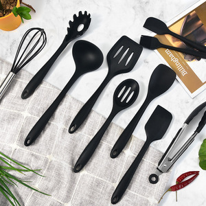 10 Pcs <strong>Silicone</strong> Kitchen Utensils Set Slotted Turner Spoon Spatula Eating Reusable Cooking Utensils Set Cookware Gadgets <strong>Tools</strong> - Product Image 3