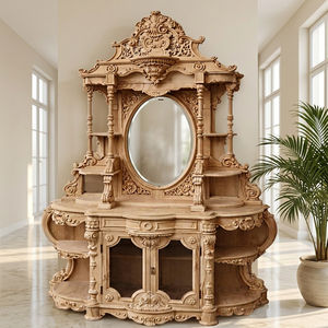 Wholesale Modern Traditional <b>Panel</b> Design Stainless Steel Decorative Wall <b>Mirror</b> for Bedroom Living Room & Entrance Hall - Product Image 1