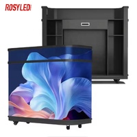 Écran LED de réception Rosy 2026, nouveau design, pour publicité intérieure, P1.86mm, pour table de DJ, comptoir d'accueil