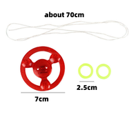 Nicro Original Factory Kid Children Glow Toys LED Rope Flywheel Spinner Spinning Rotating Watch Whistle Wheel Light up Toy