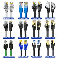 Câble LAN SFTP CAT6 OEM d'usine 10M-30M, cordon de brassage RJ45 blindé, certifié CE RoHS, pour réseau Gigabit de centre de données