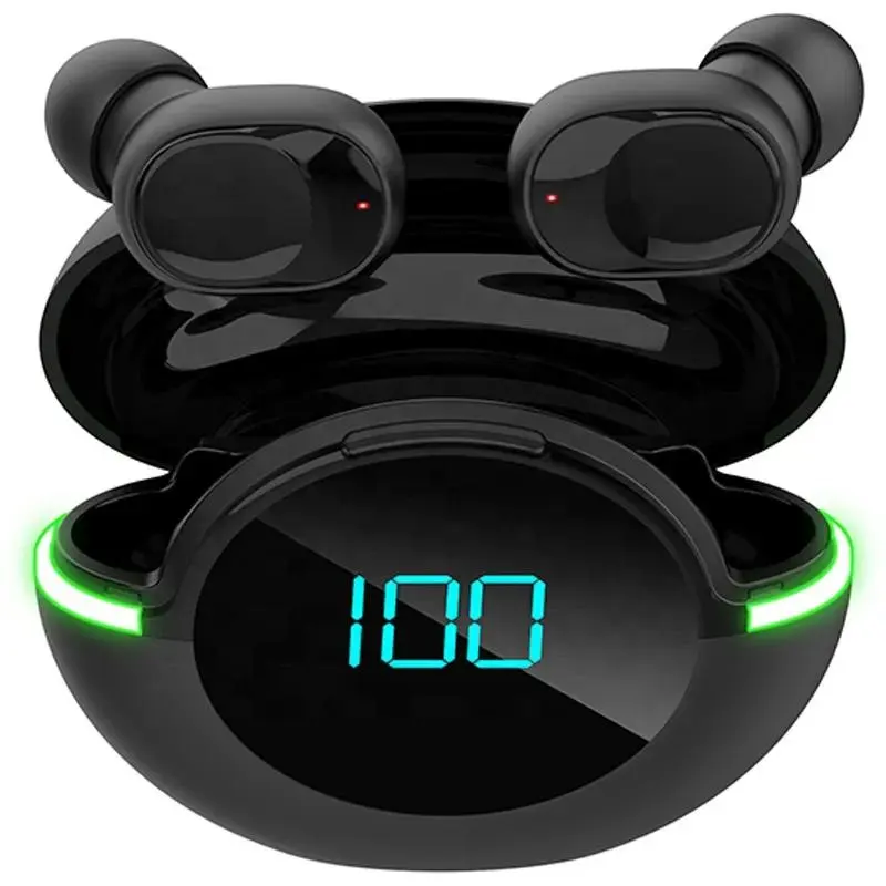 Produk baru headset nirkabel Handsfree Led olahraga headphone Noise Cancelling Gaming earphone In-ear Tws Y80 earbud sentuh