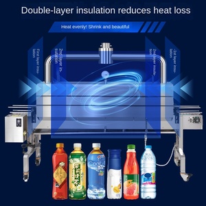 Envoltura de acero automática eléctrica 1600A Máquina de túnel retráctil Etiqueta Envoltura de película retráctil para bolsa de alimentos Motor de embalaje cosmético - Product Image 2