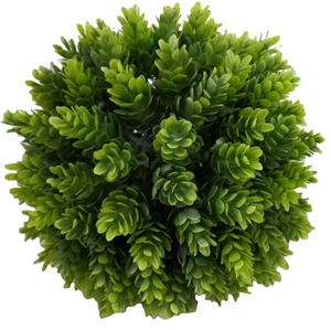 Commercio all'ingrosso di plastica a prova di uv booxwood pianta sfera artificiale cipresso/milano erba palla con i <span class=keywords><strong>fiori</strong></span> - Product Image 1
