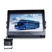 AHD Moniteur de vue arrière de 10.1 pouces avec caméra de recul Kit de caméra de recul sans fil pour camion Van Bus Ect