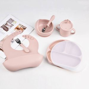 Babero de silicona de grado alimenticio suave sin BPA, modelo nuevo 2026, para bebé, con tazón a juego de caracol, venta al por mayor - Product Image 4