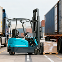Chariot élévateur électrique compact à batterie lithium, hauteur de levage 3m-6m, moteur AC, mini chariot élévateur, meilleures ventes