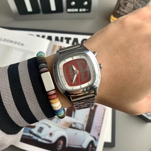 Đồng hồ đeo tay nam kiểu dáng tương lai kỹ thuật số mới OEM, màn hình kỹ thuật số cổ điển Y2K, hình vuông, phong cách công nghệ tương lai, Reloj De Hombre Mecanico Relogio Masculino - Product Image 6