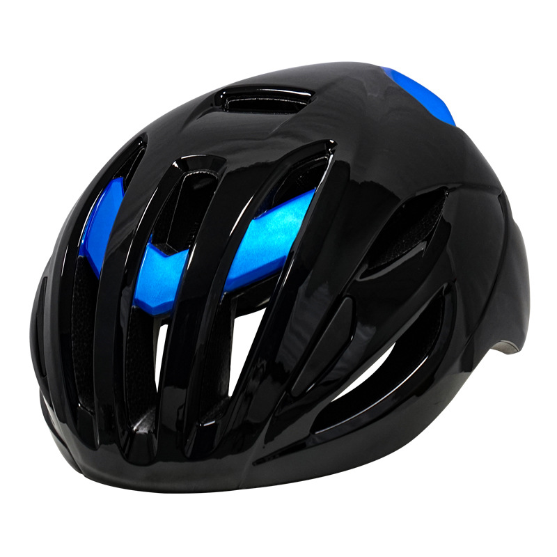 Black with Blue