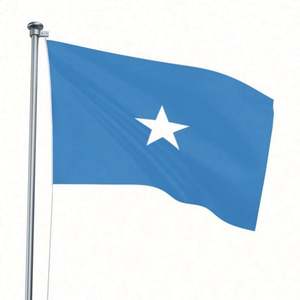 Banderas de Somalia Personalizadas de 90x150cm (3x5 pies), 100% Poliéster, de Buena Calidad y al Mejor Precio, Venta al Por Mayor de Fábrica, para Eventos - Product Image 4