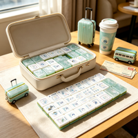 Frisches Acryl-Mahjong-Set Glänzende Amerikanische Mahjong-Steine für Garten-Mahjong-Spaß