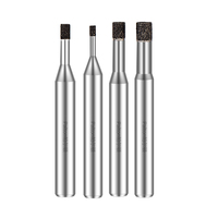 Fresa de diamante sinterizado Palton de 4 mm, 6 mm y 12 mm para metal, cerámica, plástico y corte CNC