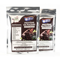 Poudre de protéines au chocolat naturel riche en vitamines pour la croissance des fesses et la prise de poids chez les femmes, étiquette personnalisée disponible