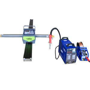Xách tay <span class=keywords><strong>CNC</strong></span> Máy cắt <span class=keywords><strong>plasma</strong></span> lớn hình dạng nhỏ cắt tấm kim loại mig mag Tig thợ hàn đường sắt bò tự động hàn cắt máy - Product Image 5