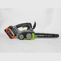 Scie à chaîne électrique sans fil industrielle 21V 12 pouces à moteur brushless haute vitesse pour bricolage, coupe de bois, élagage d'arbres et débardage