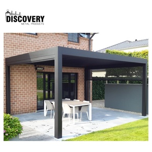Precio barato persiana de techo Gazebos personalizado automático de Metal pérgola 6x4m al aire libre residencia de aluminio jardín pérgola - Product Image 6