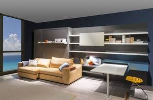 <span class=keywords><strong>Tavolo</strong></span> da Studio Moderno Salvaspazio Trasformabile a <span class=keywords><strong>Parete</strong></span>, <span class=keywords><strong>Tavolo</strong></span> da Pranzo Pieghevole Estensibile per <span class=keywords><strong>Cucina</strong></span> - Product Image 5