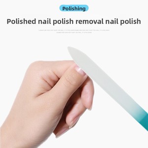 Professional Double Sided Eco-friendly Custom Logo Nail <strong>File</strong> with Straight <strong>Pattern</strong> Plastic Case for Natural Nails Women &amp; Girls - Product Image 5