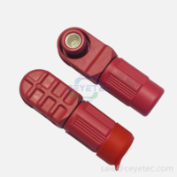 Flexcoils batterie 6mm 60A 100A 120A connecteur HV rouge connecteur de stockage d'énergie prise pour câble 10mm2 16mm2 25mm2