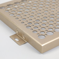 Panneaux de façade en alliage d'aluminium découpés au laser, en acier inoxydable perforé, style design moderne, ignifuges, anticorrosion, PVDF