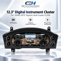 Pour Toyota Land Cruiser LC200 2008-2015, tableau de bord numérique 12,3 pouces