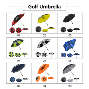 Paraguas de Golf de Fibra de Vidrio Personalizado con Impresión Digital de Serigrafí<span class=keywords><strong>a</strong></span>, <span class=keywords><strong>a</strong></span> Prueba de Viento, de 60 mph, con Cualquier Estilo, Color y Logotipo, al por Mayor - Product Image 2