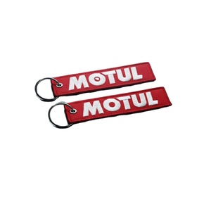 Porte-clés brodés en tissu, double face, tissés, avec logo personnalisé, vente en gros d'usine, modèle populaire 2026 - Product Image 2