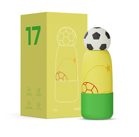 Bouteilles isothermes personnalisées pour enfants avec tête d'animal mignonne, gourde sous vide amusante en acier inoxydable pour écoliers