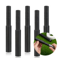 Lot de 5 rallonges de club de golf en fibre de carbone, 5 pouces, légères et robustes, accessoires pour bois, fer et putter, 0,49-0,58 po