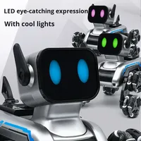 Juguete Robot Perro Inteligente de Ocho Ruedas para Niños, Venta al por Mayor, Control Remoto, Perro Mecánico Eléctrico con Sensor de Gestos para Usuarios de Android