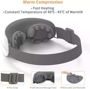 Masseur oculaire électrique rechargeable portable, chauffage humide, infrarouge chaud, multi-mode, compression sans fil, contrôle de la minuterie, type-C USB - Product Image 5