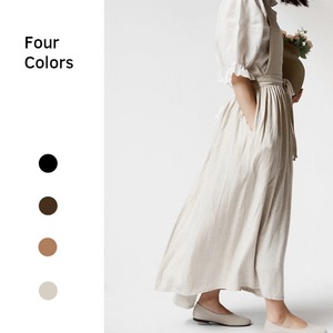 Grembiule giapponese ins grembiule coreano in cotone e lino vestito giardinaggio opera d'arte pubblicità grembiule - Product Image 1