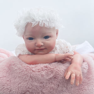 18 inç katı yumuşak silikon Bebe yeniden doğmuş bebek el yapımı yüksek kalite DIY Mini yumuşak oyuncak kızlar için - Product Image 6