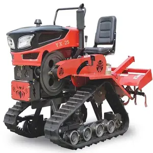 Farm Use Tracked Tractor 70hp Type Engine mini Agricultural Crawler Tractors