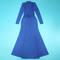 Robe longue sirène moulante à col en V profond et manches longues pour femme, avec taille torsadée et fronces, idéale pour les soirées et événements formels