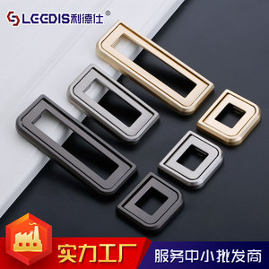 Drawer <b>Handle</b> 6316 Pearl <b>Black</b> Zinc Alloy Minimalist Design For Furniture Cabinet Hardware Easy Installation - Product Image 3