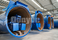 Autoclave industriel utilisé pour le durcissement du béton, ligne de production de blocs AAC, autoclave