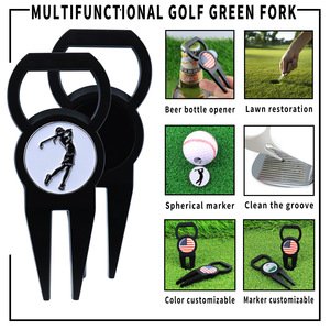 Herramientas de golf al por mayor: Marcador de bola en blanco, abridor de botellas de cerveza, tenedores de golf, herramienta de reparación de divots de golf - Product Image 6