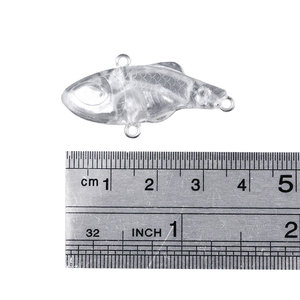 3,5CM 4,5G Großhandel Mini Throlling Hartplastik VI Unlackierte Angelköder-Rohlinge - Product Image 4