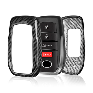 Funda de Fibra de Carbono para Llave de Auto <span class=keywords><strong>Toyota</strong></span> Hilux, Fortuner, Alphard, GR, RAV4, Land Cruiser, Hiace, Elegante - Product Image 5
