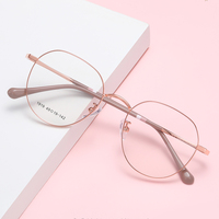 Frames Glasses Frame ZHIHENG Metal Prescription Eyeglasses Frames For Women Optical Glasses Frame With Clear Lens